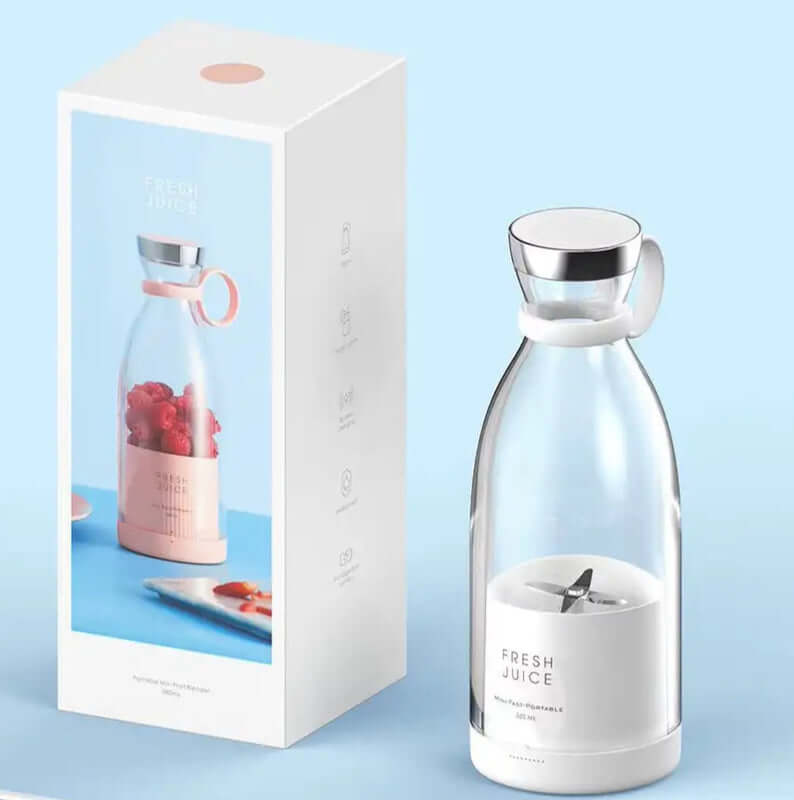 Mini Portable Juicer Blender - 6 Blade USB Rechargeable Juicer Blender