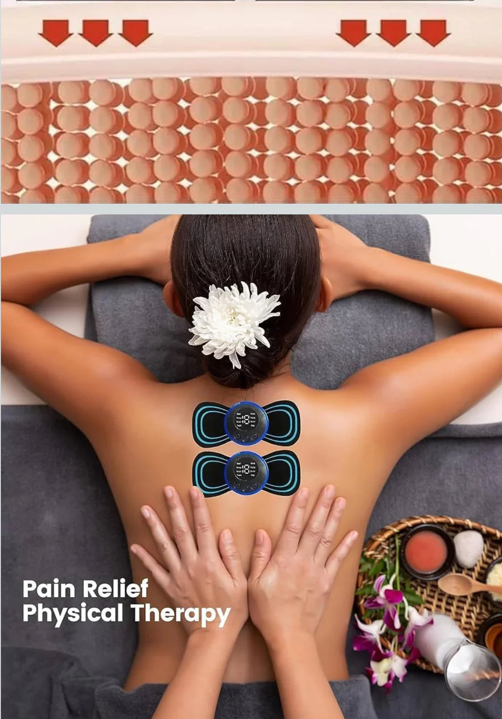 Reusable EMS Bioelectric Acupoints Massager Pad