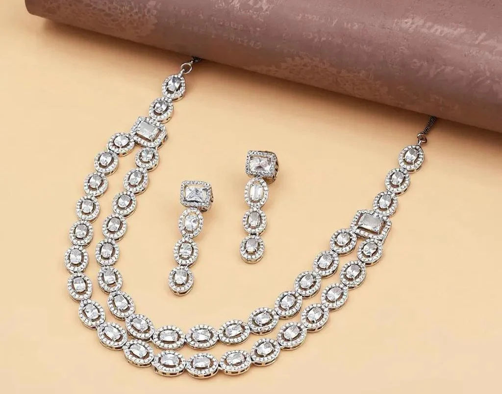 Seraphina Rhodium-Plated CZ Necklace