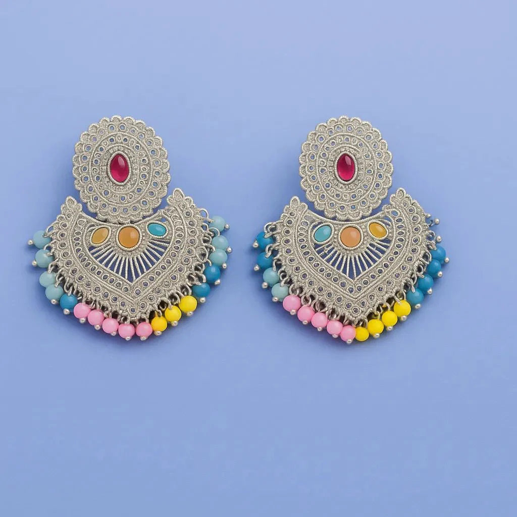 Rangriti Radiance Boho Statement Earrings